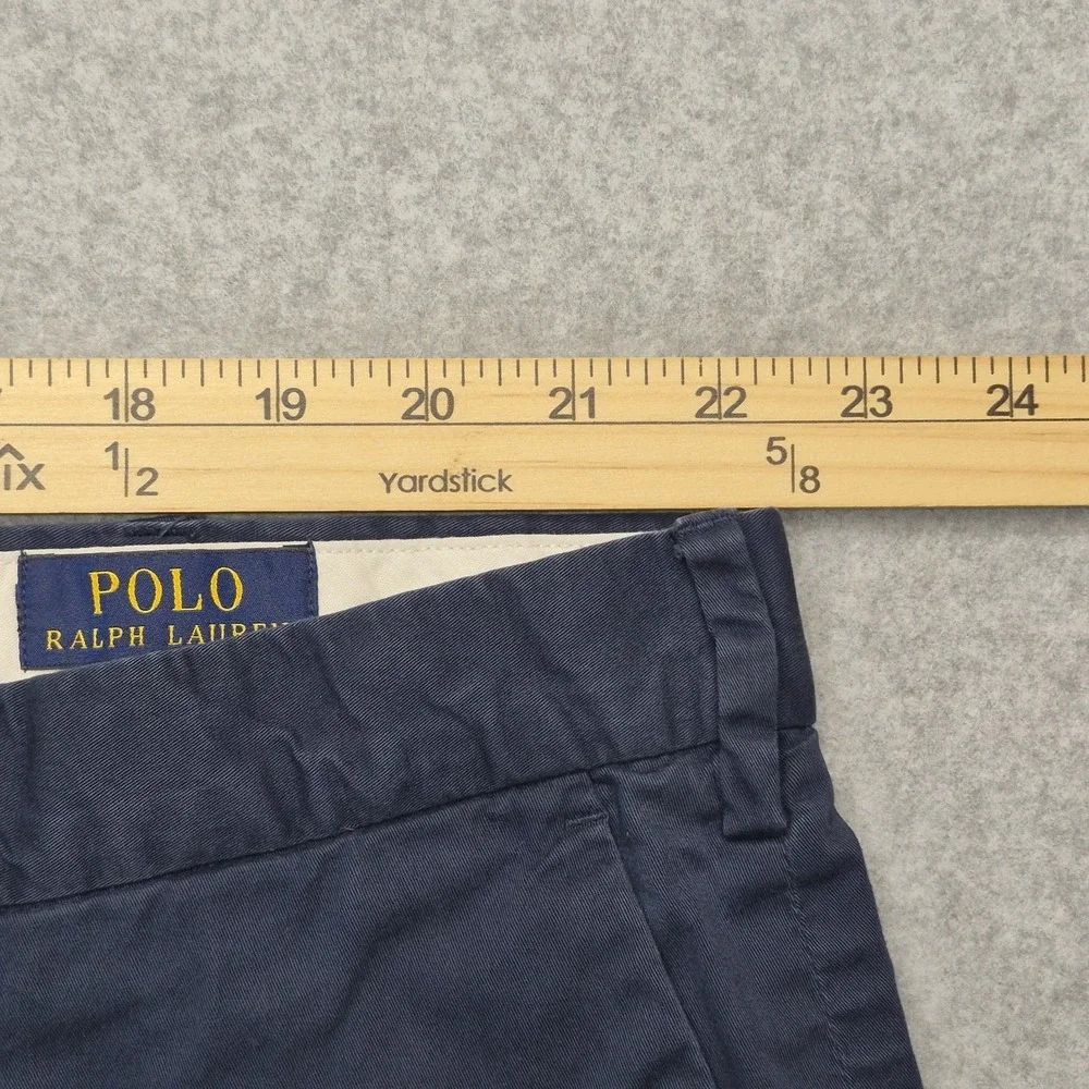 Polo Ralph Lauren Shorts Mens 46 Stretch Classic Fit Blue Chino Flat Front